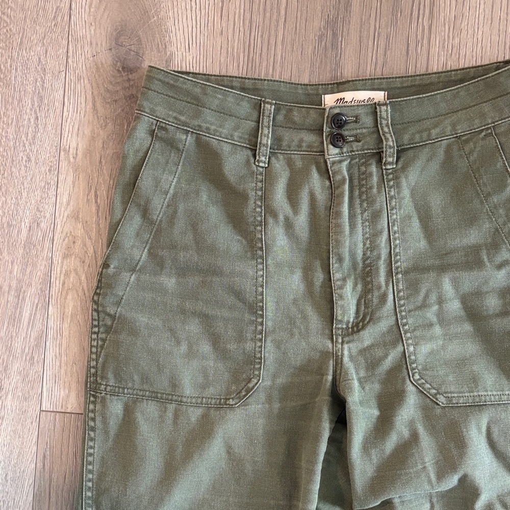 Madewell Green High-Waisted Pants